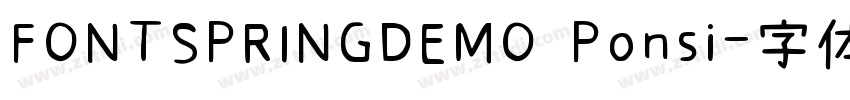FONTSPRINGDEMO Ponsi字体转换